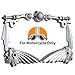 3D Handle Bar Indian Chief Chrome Metal Motorcycle License Plate Frame