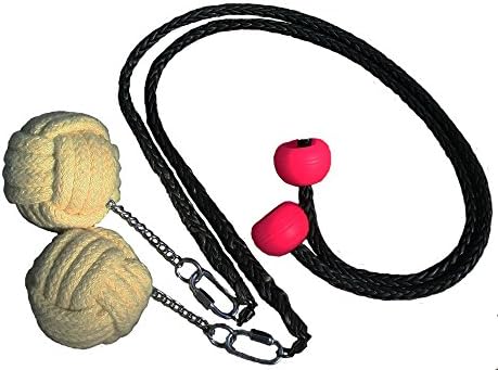 2.75inch MonkeyFist Style Fire Poi With 1/4 Inch Technora