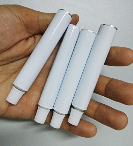 ELYSAID Lot of 10 New 5ml Aluminum Empty Toothpaste Tubes with Needle Cap Unsealed
