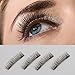 Longer False MAGNETIC Eyelashes by Essy -Cover the entire eyelids ,Cruelty Free, Dual Magnets, No Glue, Magic 3D Fake Lashes Extension - Ultra Soft & Natural Look & Handmade 4 PCS (Brown)