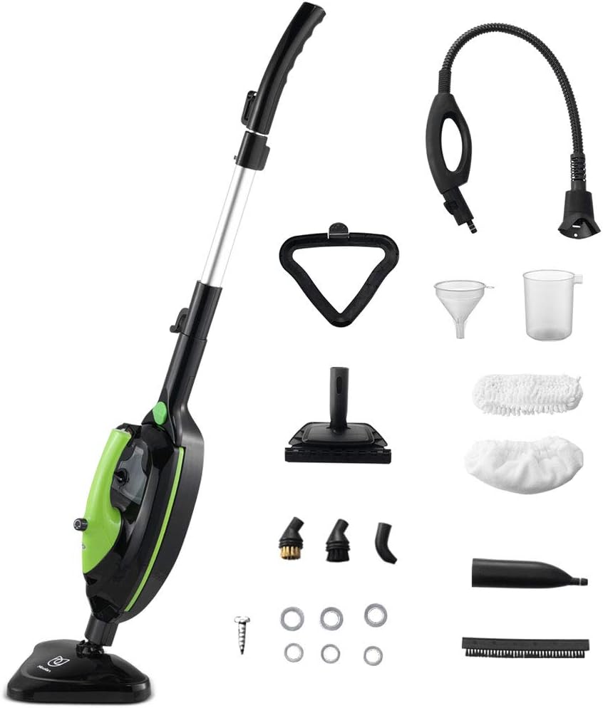 Moolan Steam Mop 12 in 1 Steam Cleaner, Floor Steamer for Hard Floor and Tile, Carpet, Laminate