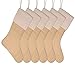 Sumind 6 Packs Burlap Christmas Stockings for Christmas Decorations or DIY (Flaxen)