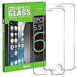 Aerb Tempered Glass Screen Protector for Apple iPhone 6 Plus or 6S Plus 5.5 Inch, Pack of 2
