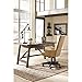 Signature Design by Ashley Baldridge Classic Neutral Swivel Desk Chair, Rustic Brown & Beige