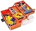 46-Pieces Deluxe Kids Handyman Pretend Play Toy Tool Box with Realistic Power Tools Set - Construction Workshop Toolbox STEM Toys