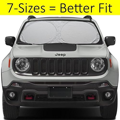 Car Windshield Sunshade 7SIZES Ultra-Premium 230T-NYLON SIZE-CHART-Available
