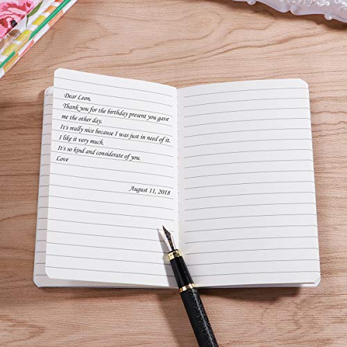 NUOLUX Small Pocket Notebook Mini Lined Memo Paper Book/Journals/Diary,3.5"x5.5",6 Pack