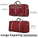 Gonex 60L Packable Travel Duffle Bag Foldable Duffel Bags for Luggage Gym Sports Camping Travelling Cycling Storage Shopping Water & Tear Resistant Red