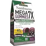Nature's Answer Sambucus Mega Gummies, 7X More Elderberry Concentration, 30 Count (30 gummies)