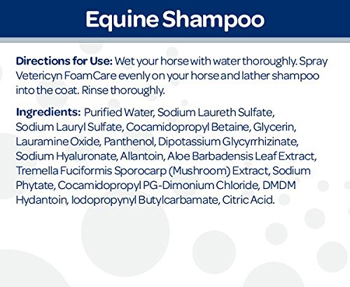 Vetericyn FoamCare Equine Shampoo, 32 oz