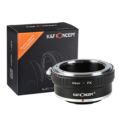 K&F CONCEPT Bague Adaptation Objectif Nikon-FX Adaptateur de Monture pour Monter Objectif Nikon à Caméra Fujifilm FX en Métal