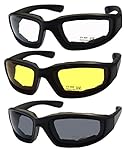 Killer Whale Men's Motorcycle glasses & Riding Glasses 3 Pairs