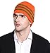 Unisex Ski Wacky Beard Knit Winter Hat Beanie Orange