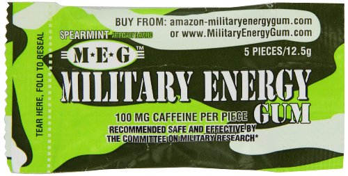MEG - Military Energy Gum | 100mg Of Caffeine Per | Ubuy