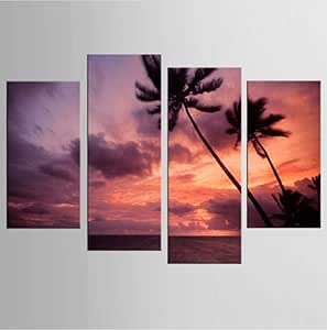 4 piezas de pintura de imagen, arte de pared, decoración de habitación