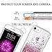 Caka Glitter Case for iPhone SE 2020 2022 5G Case for Women Girls Glitter Bling Liquid Flowing Sparkle Glitter Case for iPhone 7 8 (4.7 inch) (Rose Gold)