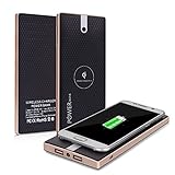 Portable Wireless Charger Cloele Wireless Charging Power Bank External Cell Phone Battery Pack 2 in 1 With Dual Fast Charging Port For iPhone X iPhone 8,Samsung Galaxy S9 S8