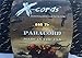 X-CORDS Paracord 850 Parachute Cord Made in The USA (Black Diamond Kevlar, 100 FT (Quick Deploy Spool)