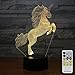 FlyonSea Unicorn Gifts for Girls Unicorn Light 7 Colors Change with Remote Kids Night Light Optical Illusion Lamps for Kids Lamp As a Gift Ideas for Boys or Girls
