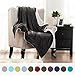 Bedsure Sherpa Throw Blankets Gradient Grey Twin Size Fleece Bed Blankets, Reversible Fuzzy Soft Cozy and Warm Sofa Fluffy Blanket 60