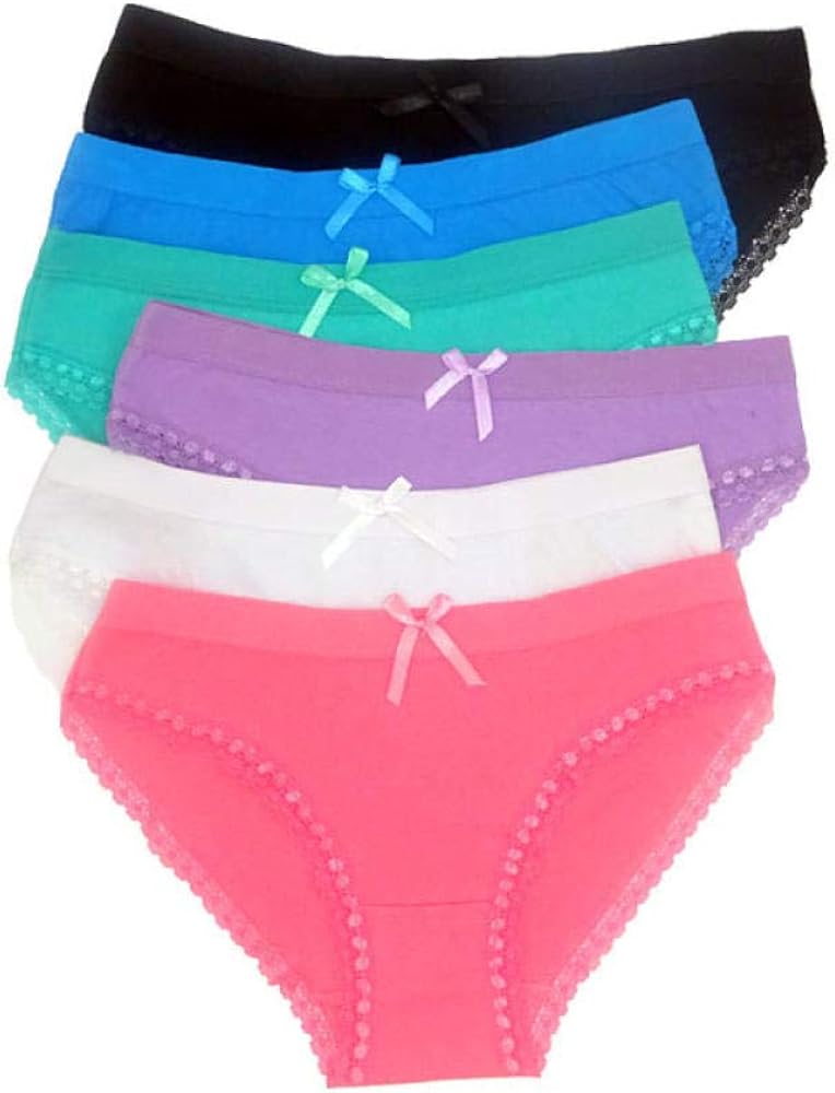 SZLX 5 pcs/lot Underwear Cotton 6 Candy Color Women Panties Amazon.co.uk Clothing