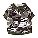 Army Green Camouflage Hoodie Pet Dog Clothes Camo Sweatshirt-M Size by KingWinX