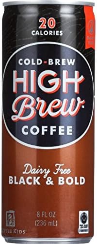 High Brew Cold Brew Coffee 6 - 8oz Cans (Black &amp; Bold)
