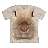 The Mountain Bunny Face Mens Gray T-shirt
