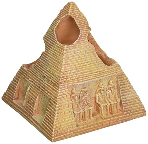 Penn Plax 5.5″ Egyptian Pyramid Resin Aquarium Ornament