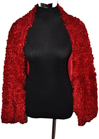 Shrug - Faux Fur Shrug/Wrap/Shawl/Bolero - Red Mongolian Sheep