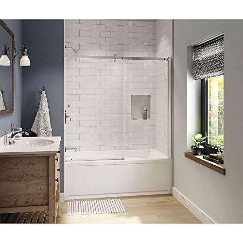 MAAX 105519-R-000-001 Exhibit Acrylic Right-Hand Bathtub, 59.75-in L x 30-in W x 17.75-in H, White