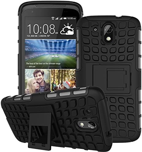 HTC Desire 526 Case,Lookly(TM)Hybrid kickstand Case,TPU[shockproof]+Rubberized PC[soft handfeel]Tough Rugged Dual Layer Case Cover for HTC Desire 526/HTC D526h/HTC Desire 526G/HTC V02 (2)