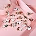 LANBEIDE 52PCS Christmas Charm Pendant for Necklace Bracelet Earrings Enamel Charms for Jewelry Making Crafting Decoration