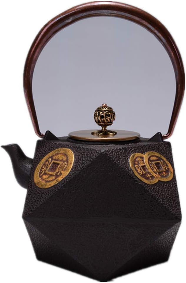 RUIKA Japanese tetsubin Cast Iron Teapot Ancient coins pattern Kettle 1200ml 40 Ounce