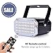 Aushen 48 Leds Halloween Strobe Light, Mini Portable Powerful Party Light Sound Activated Flash Stage Light Speed Control for Indoor Dance Disco DJ Parties Wedding Christmas Club Wedding Show (RGB)