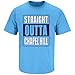 North Carolina Tarheels Fans. Straight Outta Chapel Hill Carolina Blue T Shirt (Sm-5X)