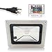 econoLed 10W RGB LED Flood Lights,Outdoor Color Changing Floodlight with Remote Control IP65 Waterproof LED Floodlight 16 Colors 4 Modes Dimmable Wall Washer Light Stage Lighting with US 3-Plug