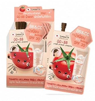 Smooto Tomato Collagen Cc Cream Gluta Arbutin White Smooth Face 6 X 10 G Amazon In Beauty