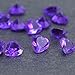 RUBYCA Mix Color Heart Birthstone Crystal Glass Floating Charms fit Living Memory Locket 5mm 48 Pcs