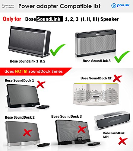 T POWER Ac Dc Adapter 17v~20v Compatible with Bose Soundlink I, II, III, 1, 2, 3 Portable Sound Link - //coolthings.us