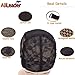 Black Double Lace Wig Caps For Making Wigs Hair Net with Adjustable Straps Swiss Lace from AliLeader