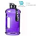 Big Water Bottle Large New Material Tritan 1 Gallon/2.2L Dishwasher Safe Motivational Time Maker Plastic Hot Cold Water Container Big Capacity Leakproof BPA Free for Fitness Camping Bicycle Gym