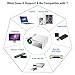 Projector, Queretek Video Projector 2800Lux WiFi Direct, HD Projector Mini Home Theater Projector Support 1080P, with HDMI Cable USB VGA AV, Compatible Laptop Tablet Smartphone Amazon Fire TV Stick