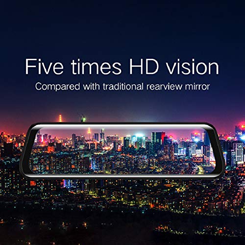 DSstyles Car DVR Camera Stream Media 10Inch Touch Screen HD1080P Smart Rearview Mirror Dual Lens Auto Recording Video Dash Cam