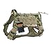 EXCELLENT ELITE SPANKER Tactical Service Dog Vest Military Patrol K9 Dog Harness Nylon Molle Adjustable Dog Vest Harness with Handles(MCP-M)