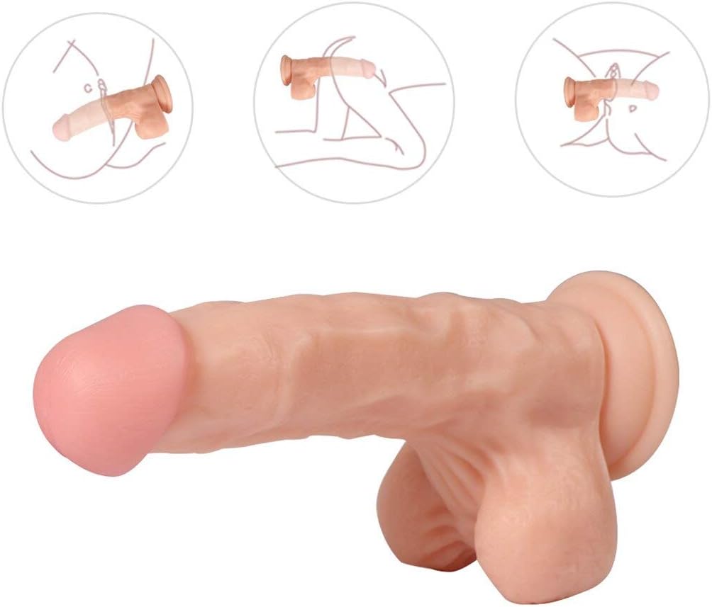 Waterproof Tools 7.1 Inch Ultra Soft Silicone Ďîldɔ Realistic Huge Tool Suction Cup Ďîldɔ for Women Female RDYF036