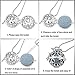 INFUSEU Essential Oil Jewelry for Women Anxiety, Fun Lava Rock Stone Aromatherapy Diffuser Dangle Earrings Teardrop Filagree Flower Drop Ear Ring