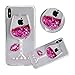 iPhone X / iPhone XS Liquid Case,Shinetop 3D Diamond Creative Flowing Quicksand Cover for iPhone X / XS Bling Glitter Sparkle Floating Stars Soft TPU Silicone Bumper Crystal Clear Protective Case