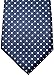 Best Collection New Classic Polka Dot Jacquard Woven Silk Men's Tie Necktie (Dark Blue)