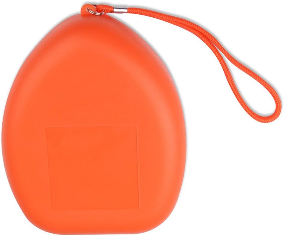 YooGer Pocket CPR Mask, CPR First Aid Resusictation Face Mask （Orange）